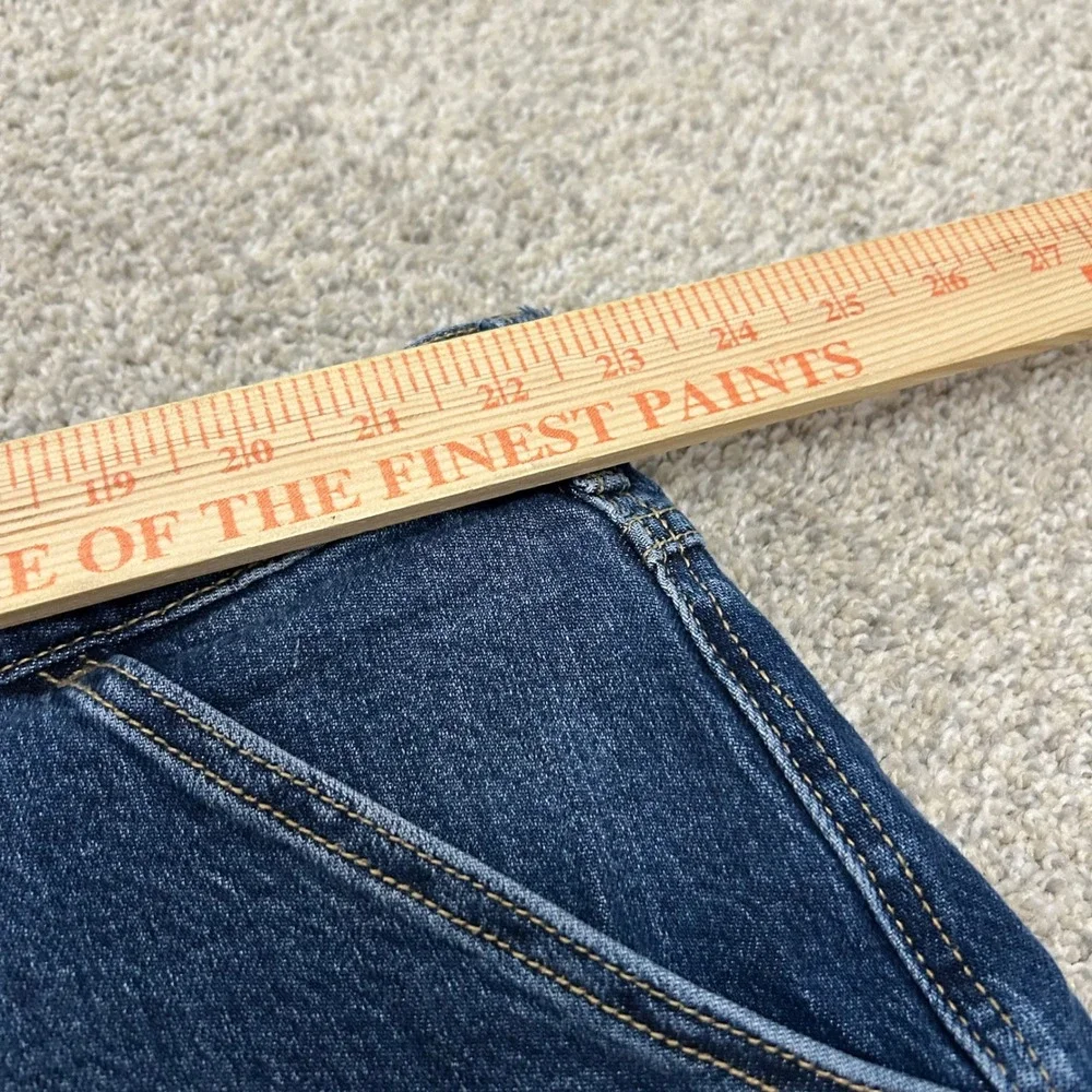 Silver Jeans Co Utility Shorts 22W Blue Denim‎ Dark Wash Stretch Patch Pockets